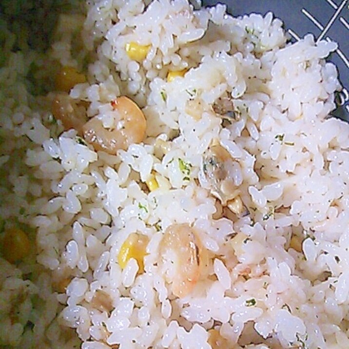 炊飯器でピラフ